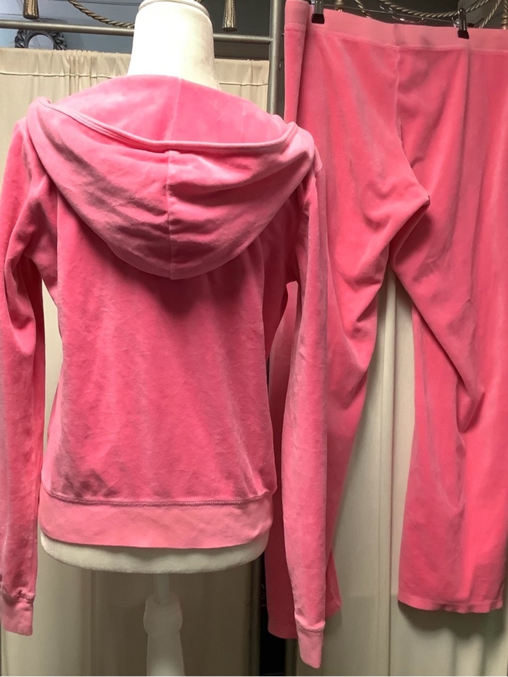 Juicy Couture 90s Velour Zip Hoodie Pants 38 x 32 - Picture 2 of 14